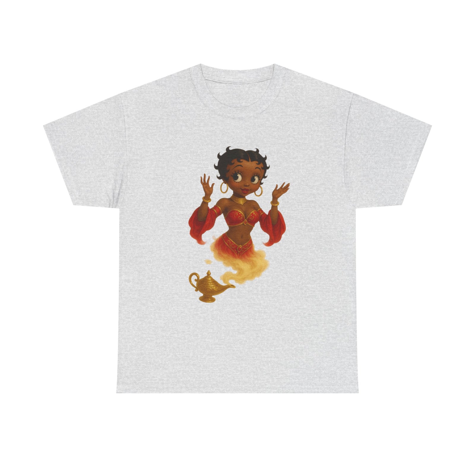 Magic Genie Unisex Heavy Cotton Tee - Whimsical Character Design