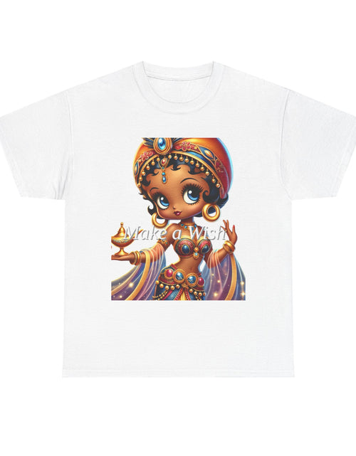 Load image into Gallery viewer, Whimsical Unisex Heavy Cotton Tee - &quot;Awake a Wish&quot; Design
