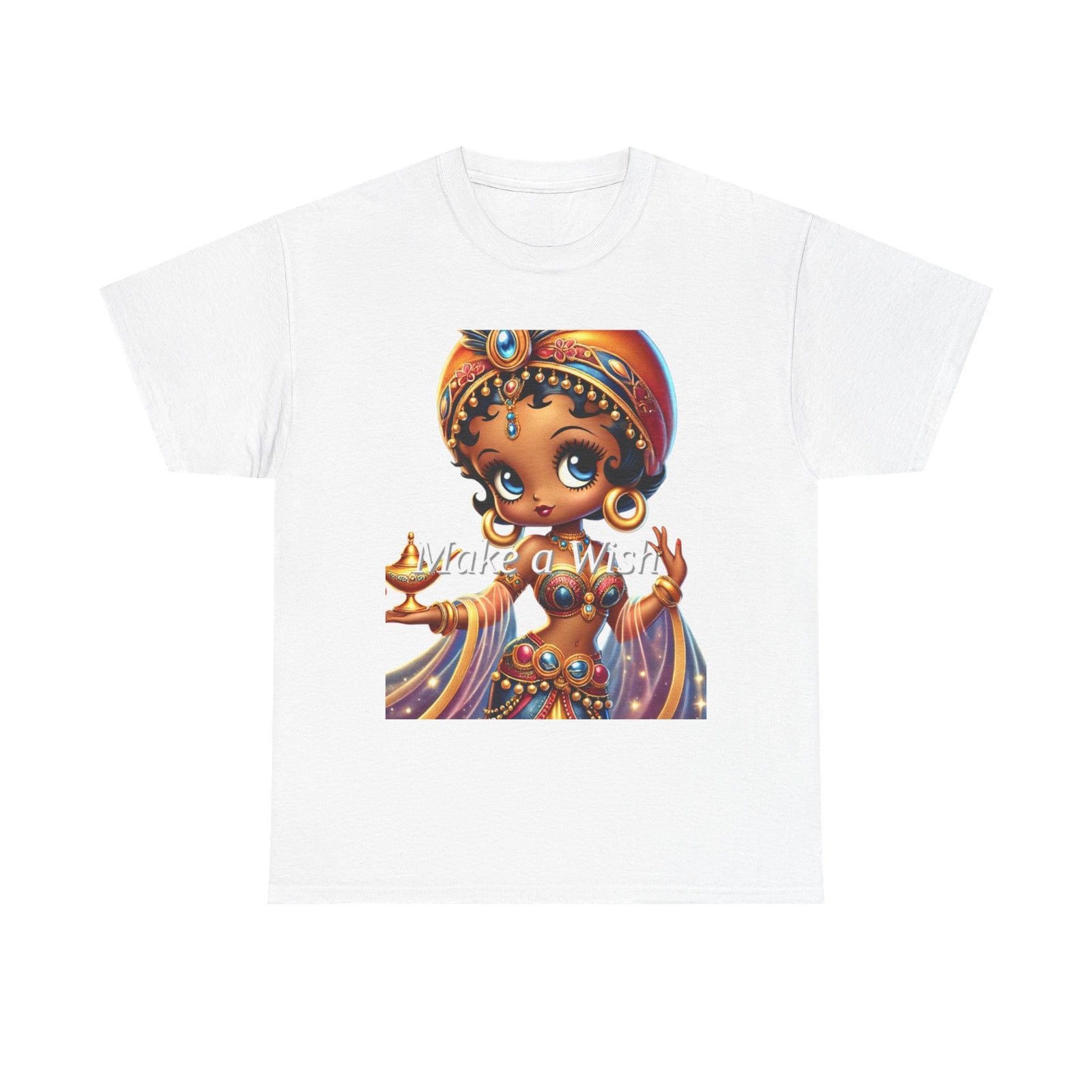 Whimsical Unisex Heavy Cotton Tee - "Awake a Wish" Design
