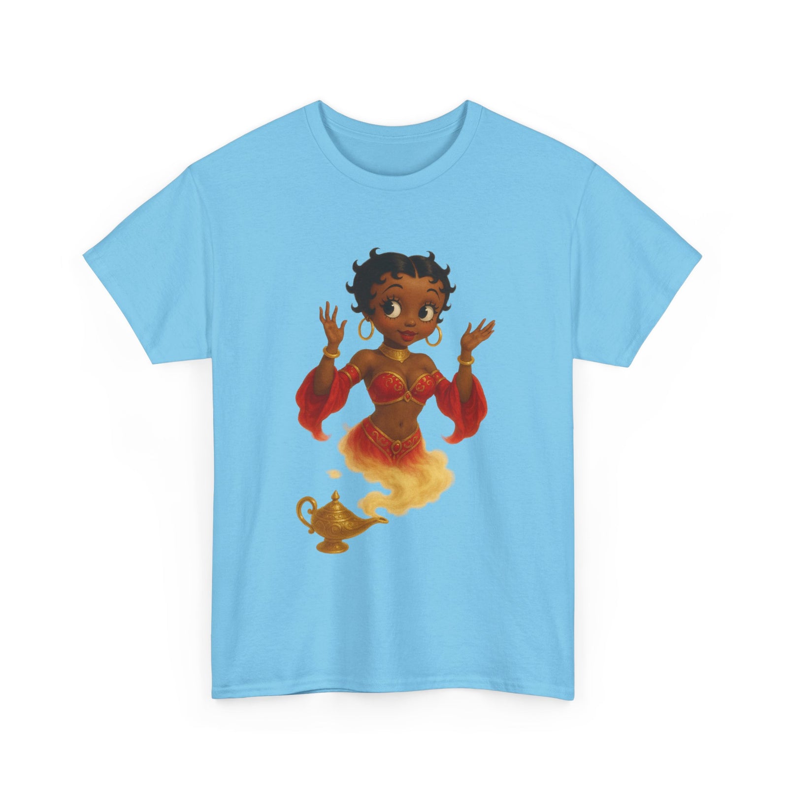 Magic Genie Unisex Heavy Cotton Tee - Whimsical Character Design