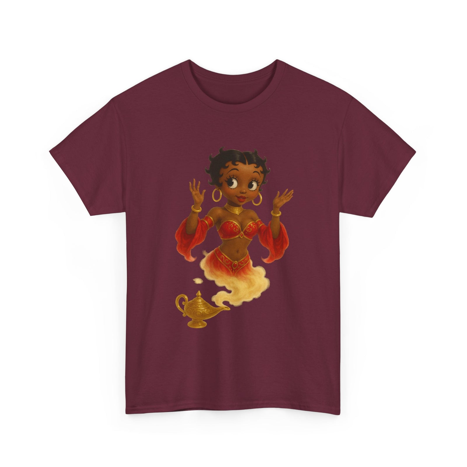 Magic Genie Unisex Heavy Cotton Tee - Whimsical Character Design