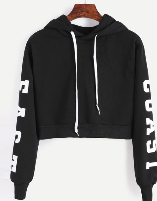 Load image into Gallery viewer, Woman&#39;s Pullover Crop Top Sweatshirt
