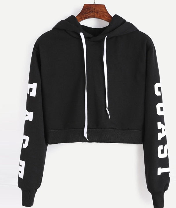 Woman's Pullover Crop Top Sweatshirt