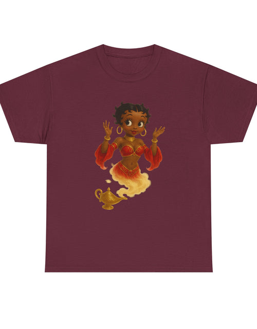 Load image into Gallery viewer, Magic Genie Unisex Heavy Cotton Tee - Whimsical Character Design
