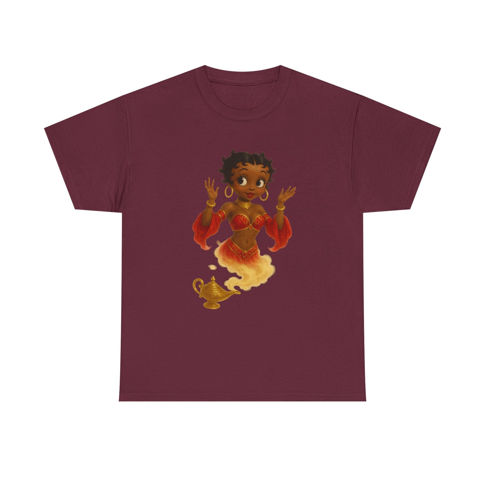 Magic Genie Unisex Heavy Cotton Tee - Whimsical Character Design