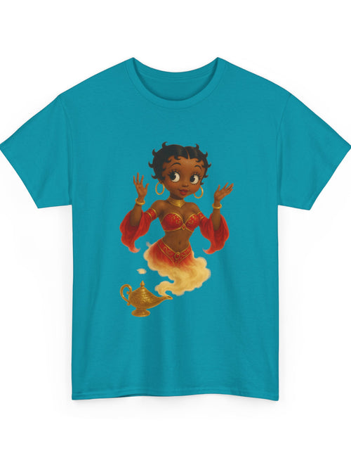 Load image into Gallery viewer, Magic Genie Unisex Heavy Cotton Tee - Whimsical Character Design
