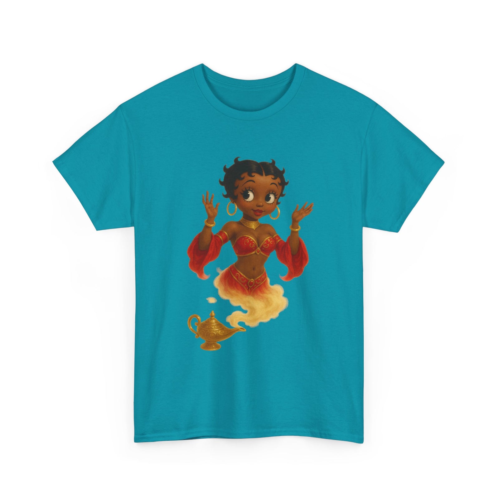 Magic Genie Unisex Heavy Cotton Tee - Whimsical Character Design