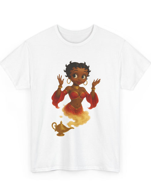 Load image into Gallery viewer, Magic Genie Unisex Heavy Cotton Tee - Whimsical Character Design

