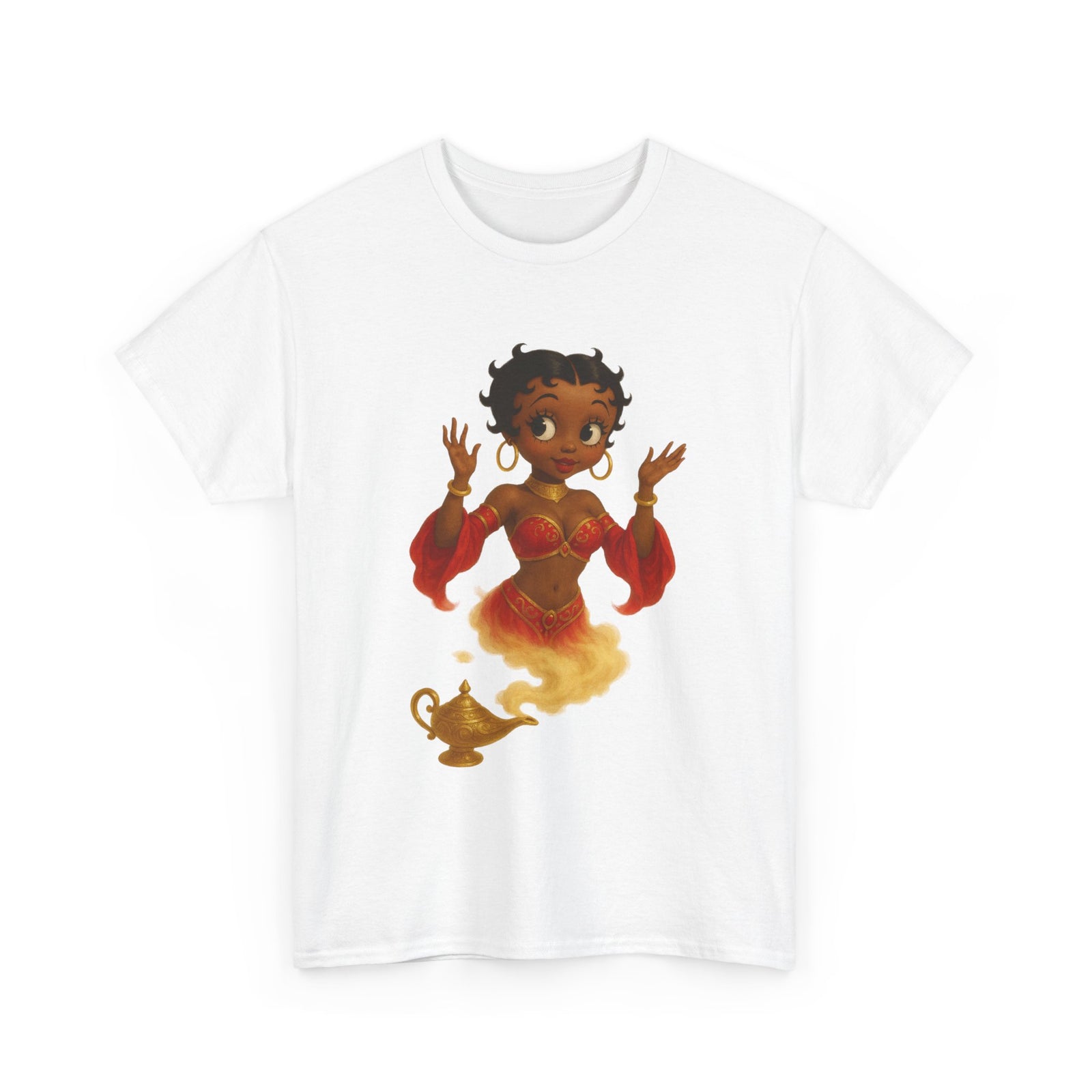 Magic Genie Unisex Heavy Cotton Tee - Whimsical Character Design