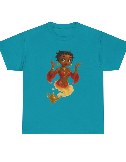 Load image into Gallery viewer, Magic Genie Unisex Heavy Cotton Tee - Whimsical Character Design
