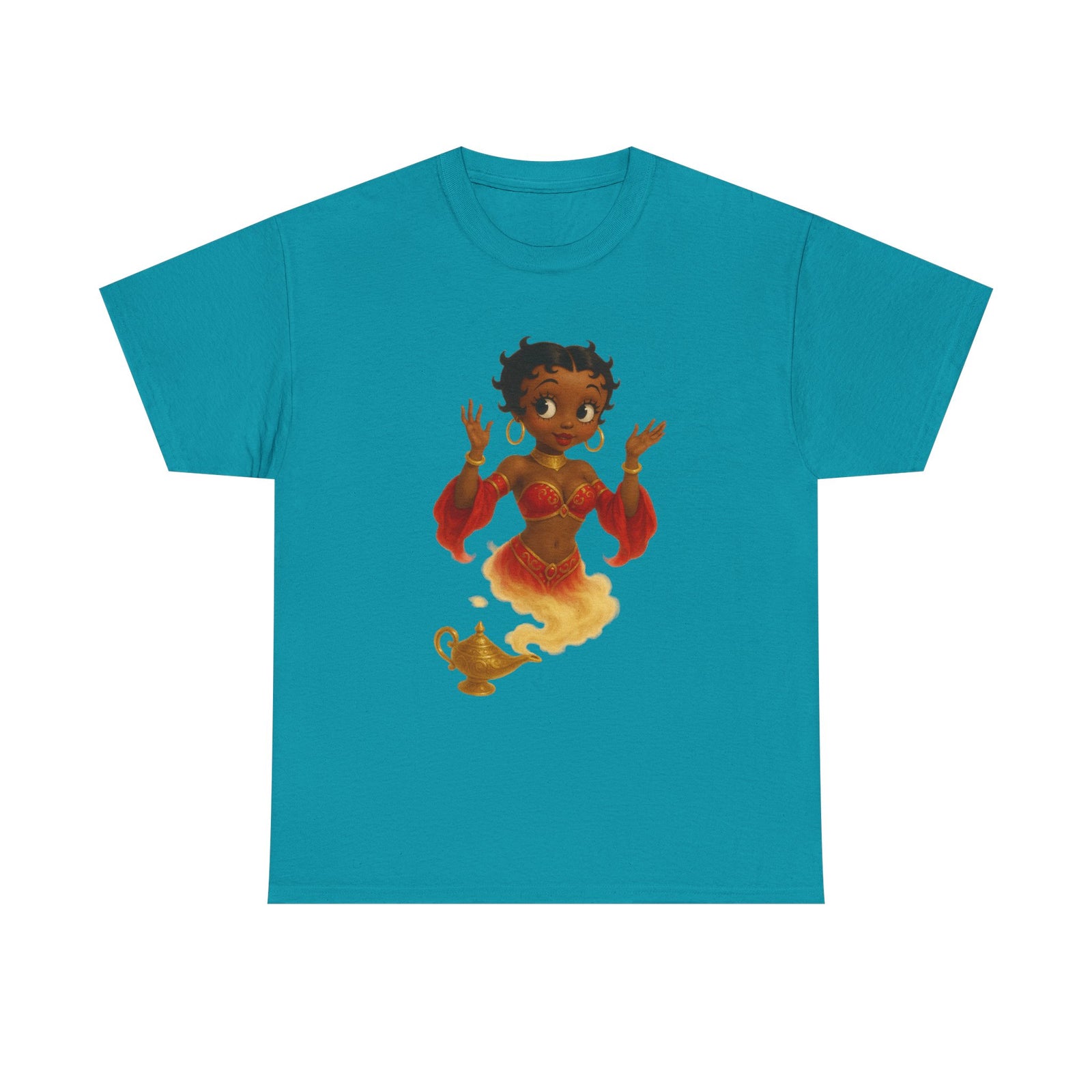 Magic Genie Unisex Heavy Cotton Tee - Whimsical Character Design