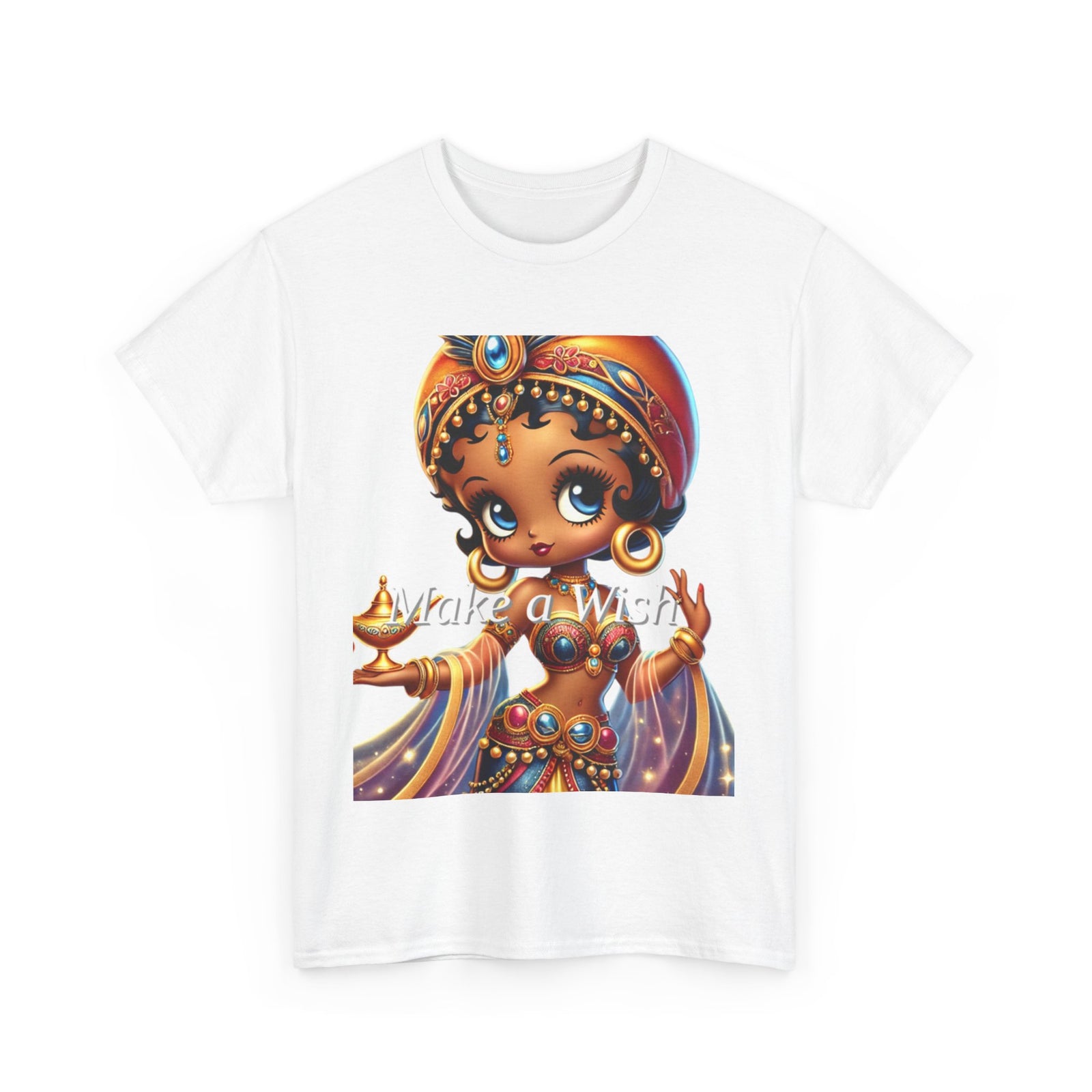 Whimsical Unisex Heavy Cotton Tee - "Awake a Wish" Design