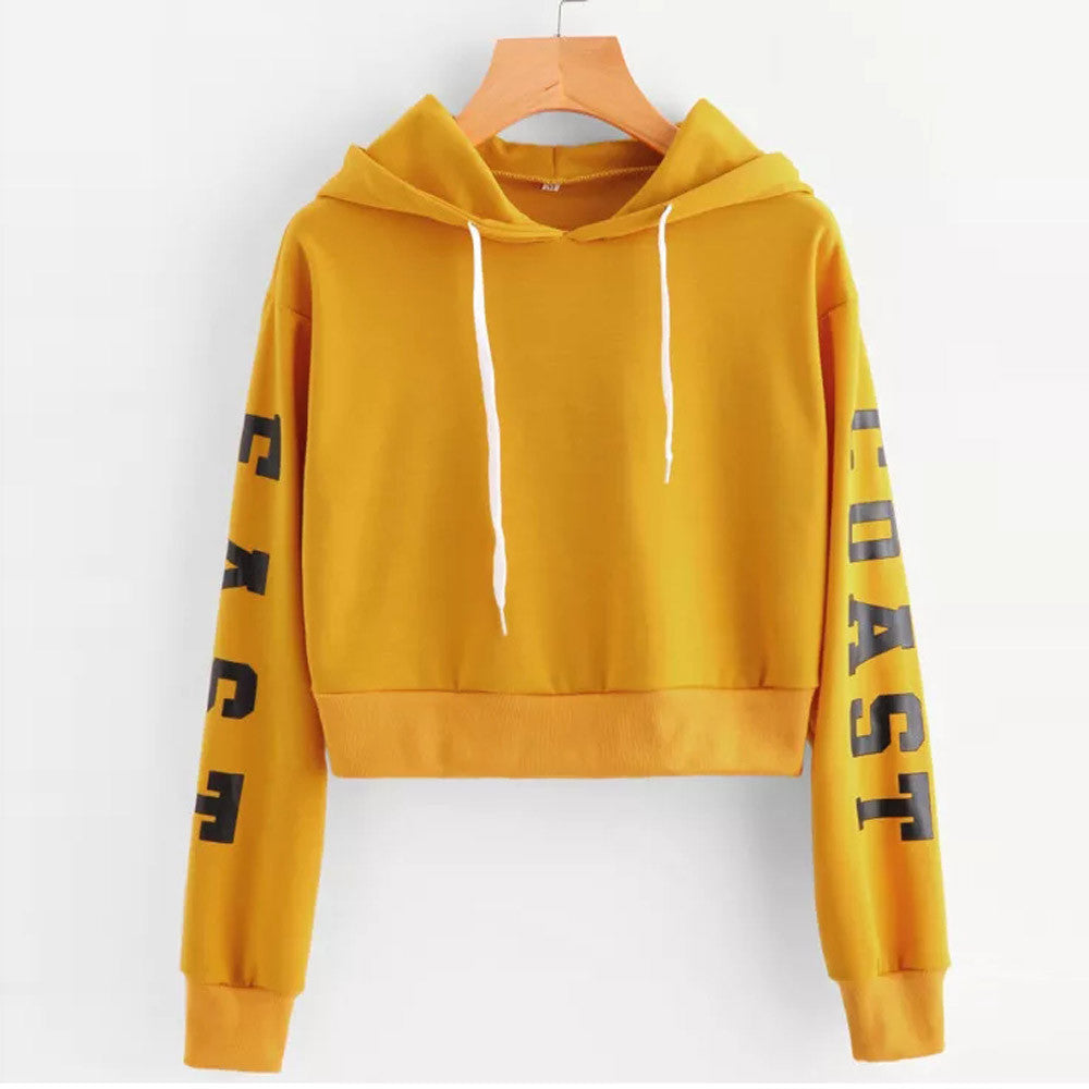 Woman's Pullover Crop Top Sweatshirt