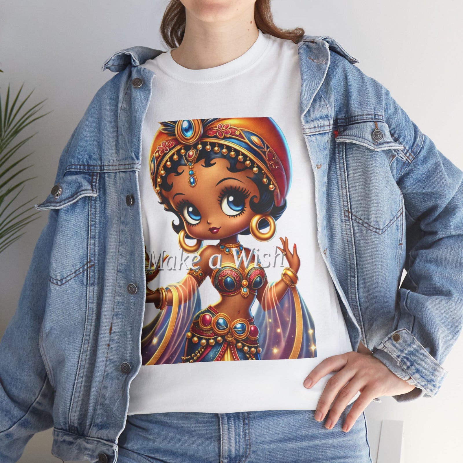 Whimsical Unisex Heavy Cotton Tee - "Awake a Wish" Design