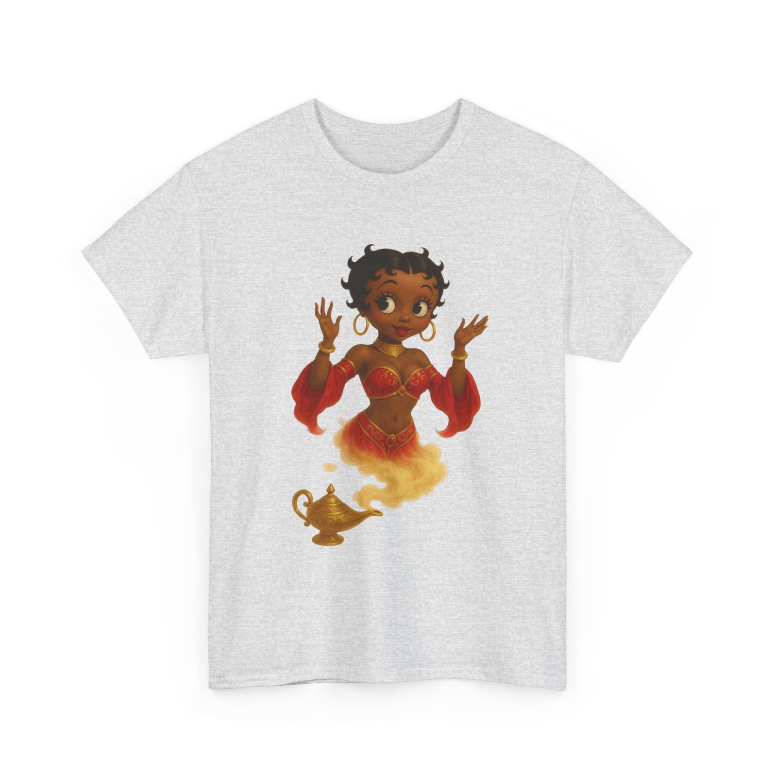Magic Genie Unisex Heavy Cotton Tee - Whimsical Character Design