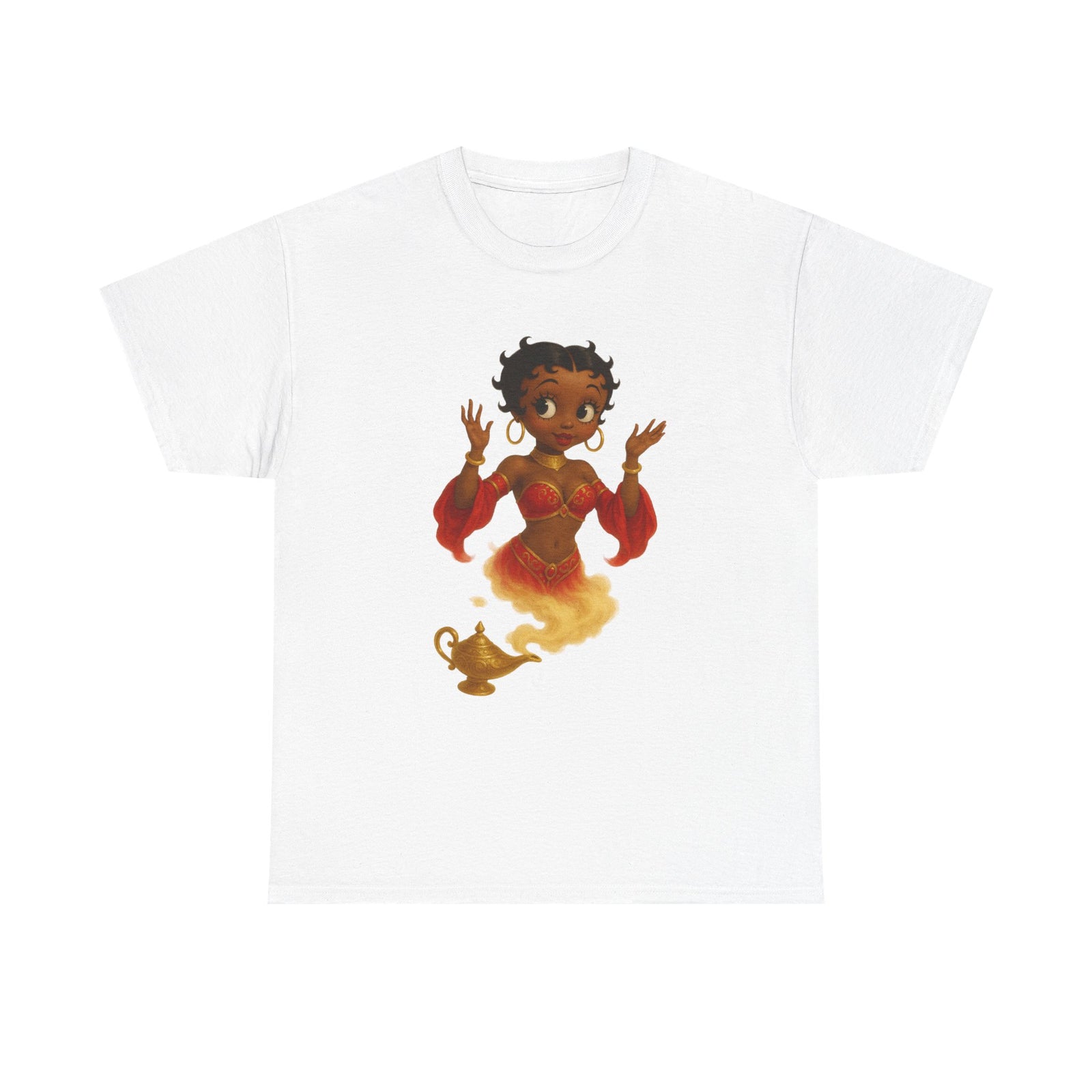 Magic Genie Unisex Heavy Cotton Tee - Whimsical Character Design