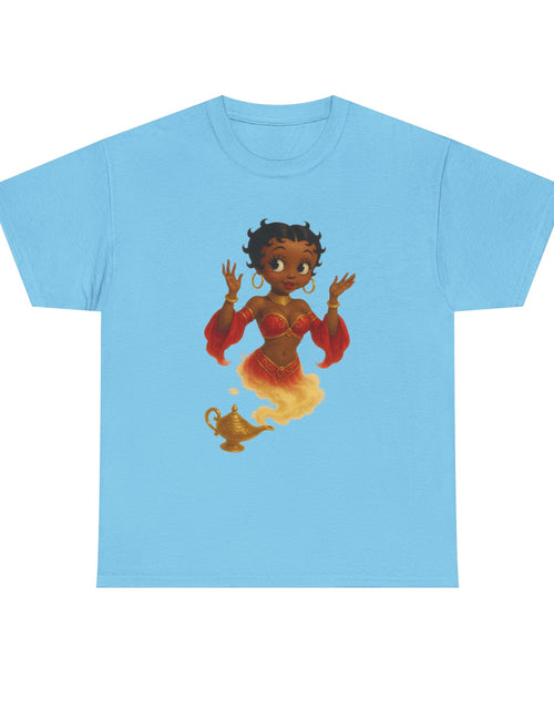Load image into Gallery viewer, Magic Genie Unisex Heavy Cotton Tee - Whimsical Character Design
