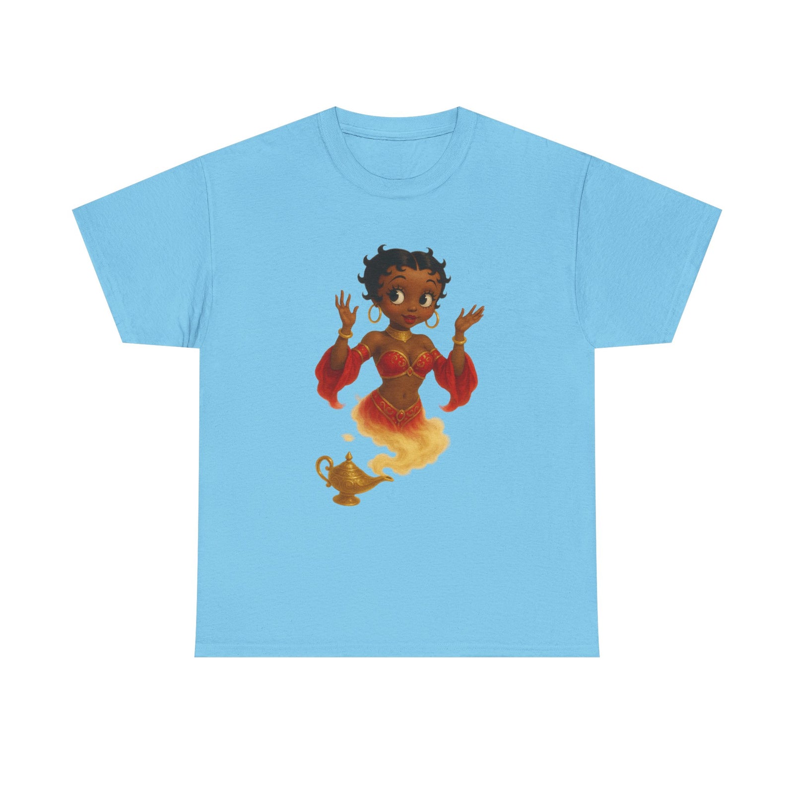 Magic Genie Unisex Heavy Cotton Tee - Whimsical Character Design