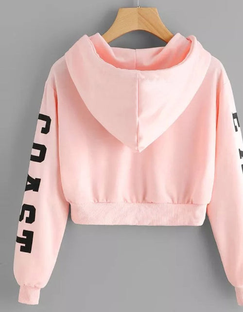 Load image into Gallery viewer, Woman&#39;s Pullover Crop Top Sweatshirt

