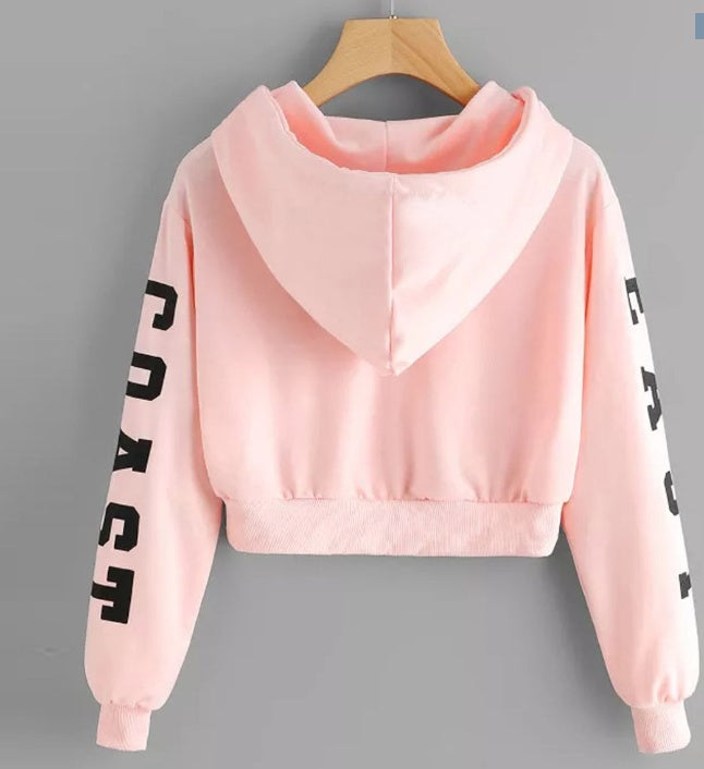 Woman's Pullover Crop Top Sweatshirt