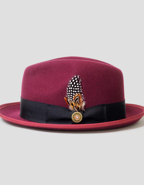 Load image into Gallery viewer, Men&#39;s Bowknot Ribbon Felt Billycock Hat
