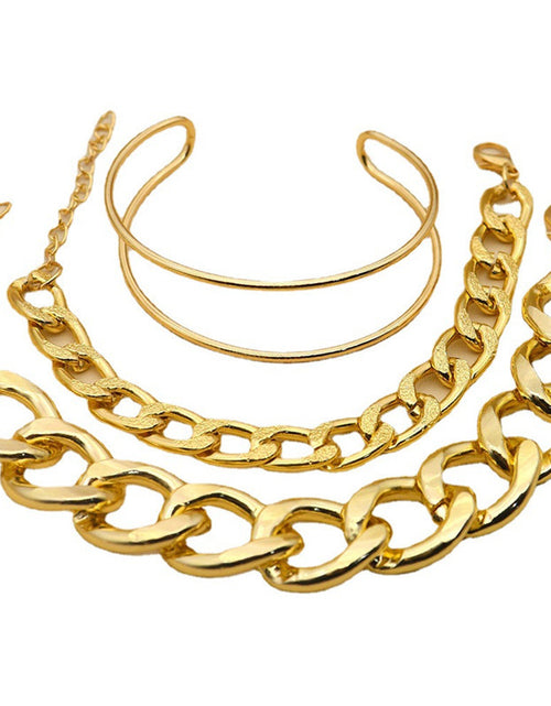 Load image into Gallery viewer, 3 Double-layer Bracelets Thick Chain Bracelet Set
