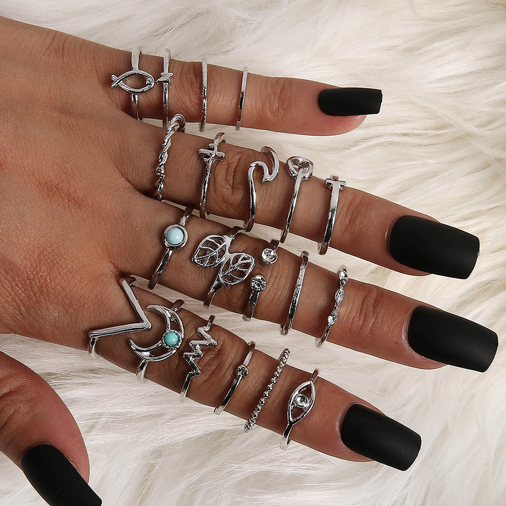 6 Piece Combination Stackable Rings Set